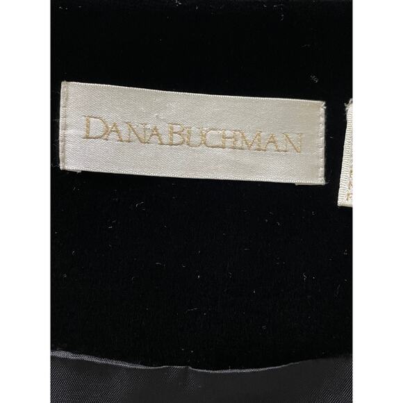 Dana Bachman Black Velvet Silk Tunic Blazer Jacket Size 12 - Picture 4 of 13